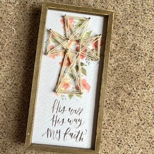 Rustic His will, His Way, My Faith Sign